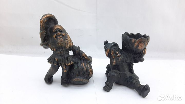 Статуэтка Гном металл подсвечник солонка СССР