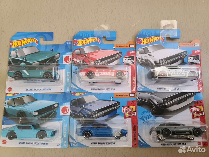 Hot Wheels Nissan Skyline, 300ZX, Faerledi, GT-R35