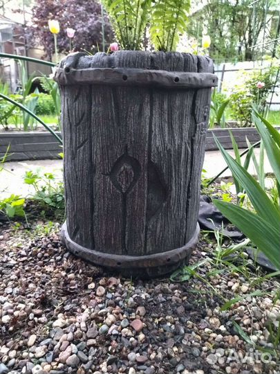 Вазон для цветов из арт бетона