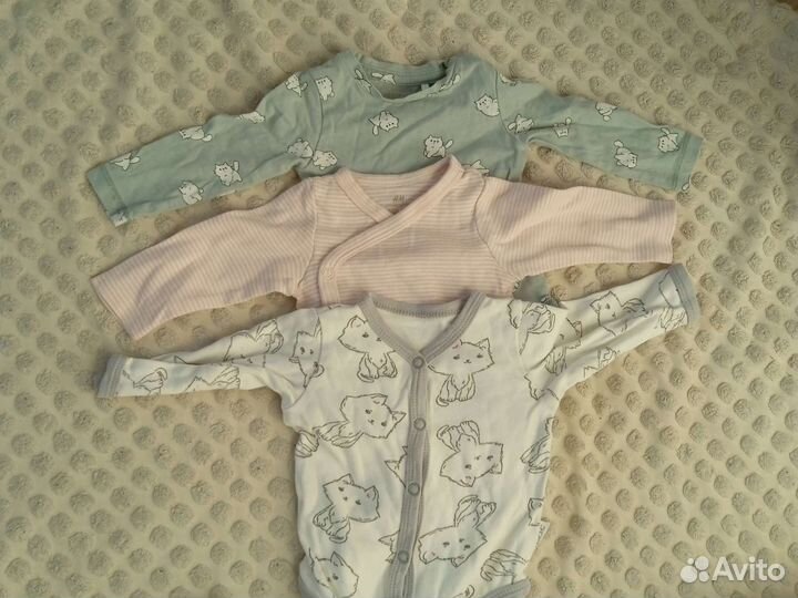 Одежда на девочку пакетом 0-3 мес