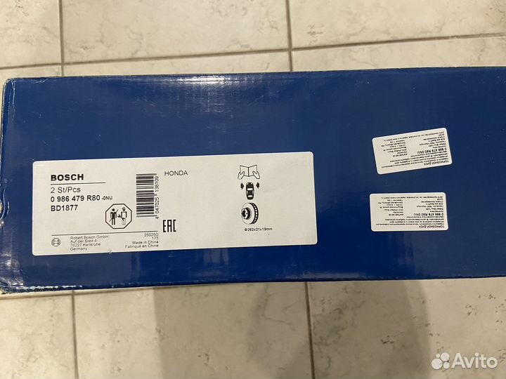 Тормозные диски honda civic