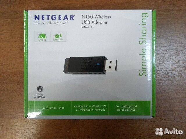 Wi-Fi, USB адаптер NetGear WNA1100-100PES
