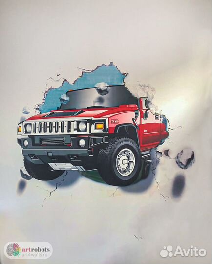 3D роспись стен