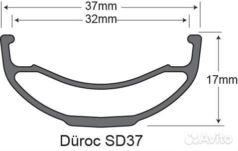 2 Обода Sunringle Duroc SD37 29 колесо 28 спиц