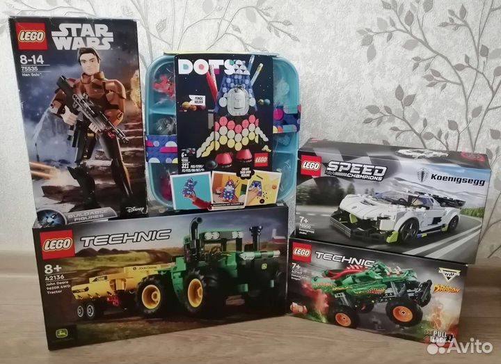 Новые наборы Lego Champions, Technic, Dots, SW