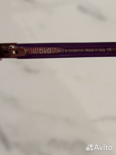 Очки Dolce Gabbana винтаж, розовые с голубым