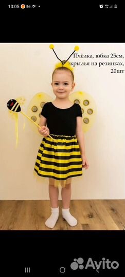 Аренда костюмов Божья коровка, Пчелка