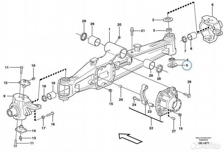 068806 (68806) Шкворневой набор на экскаватор