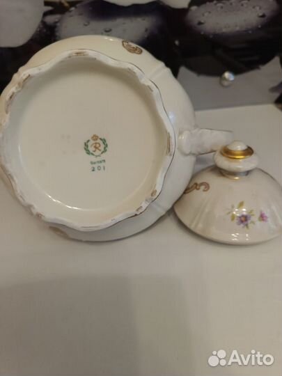 Чайник заварочный фарфоровый гдр