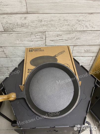 Сковорода блинная чугун