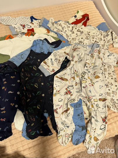 Пакет одежды и обуви для мальчика с 56 до 80