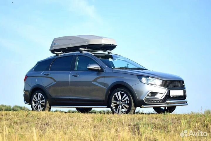 Автобокс Турино active M 450 л на Hyundai Solaris