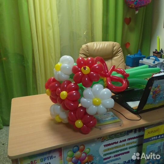 Ассорти Воздушные шары Цветы из шаров