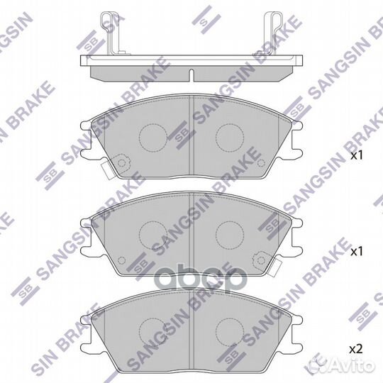 Колодки hyundai accent 16V