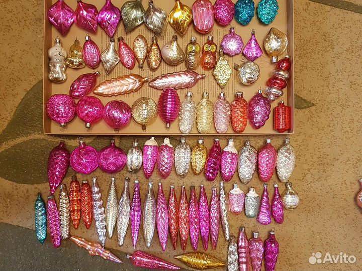 Елочные игрушки СССР льдинки
