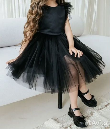 Платье для девочки праздничное пышное 110-116