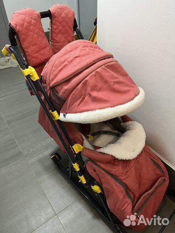 Детские санки коляска ника