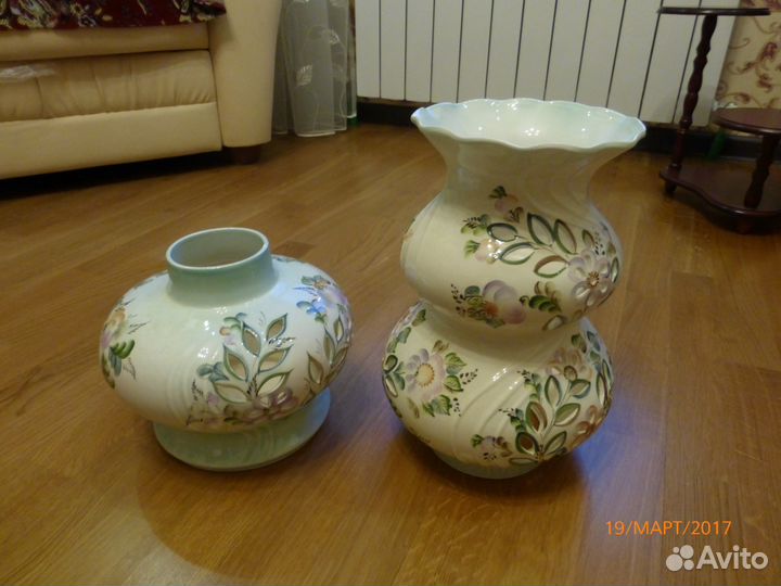 Ваза напольная 3 в 1, ночник, авторская работа