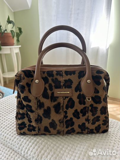 Сумка Da Milano меховая леопард