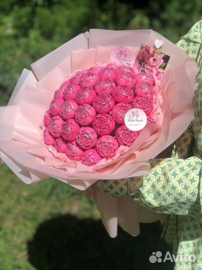 Букет из шоколадных цветов