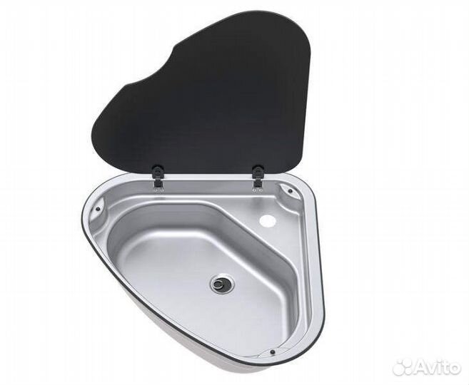 Раковина угловая с крышкой Thetford 480x480мм