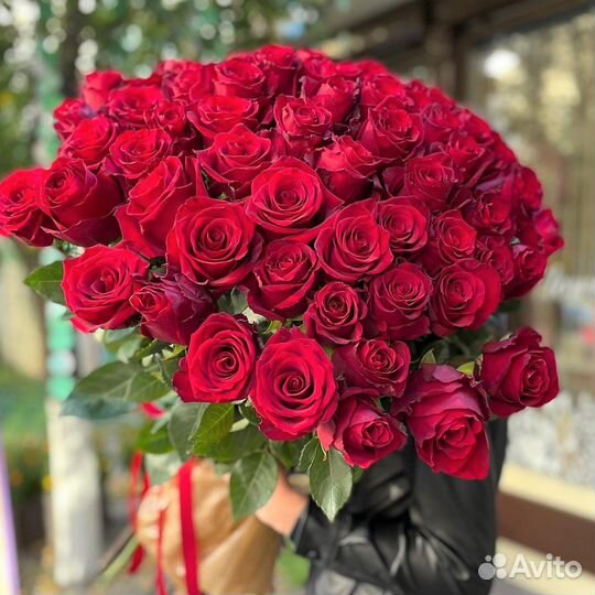 WOW Букеты из Красных Роз. Доставка Цветов