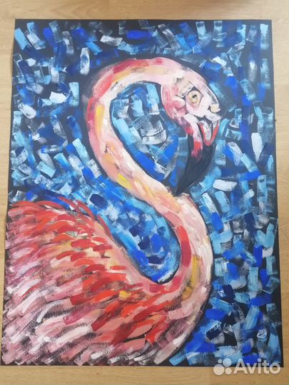 Розовый фламинго