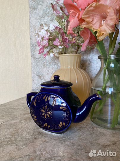 Чайник. Посуда. Гжель. Винтаж. СССР