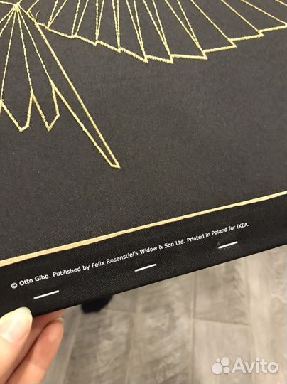 Картина IKEA панно золотая птица пьеттерид