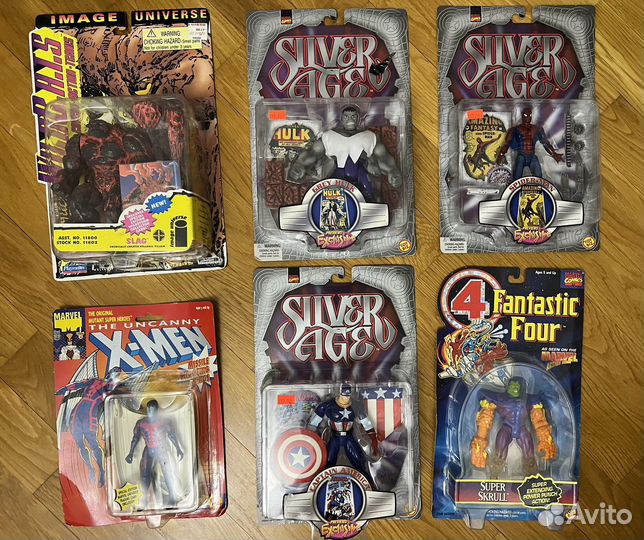 Toybiz Silver Age Toy Biz Человек паук Халк