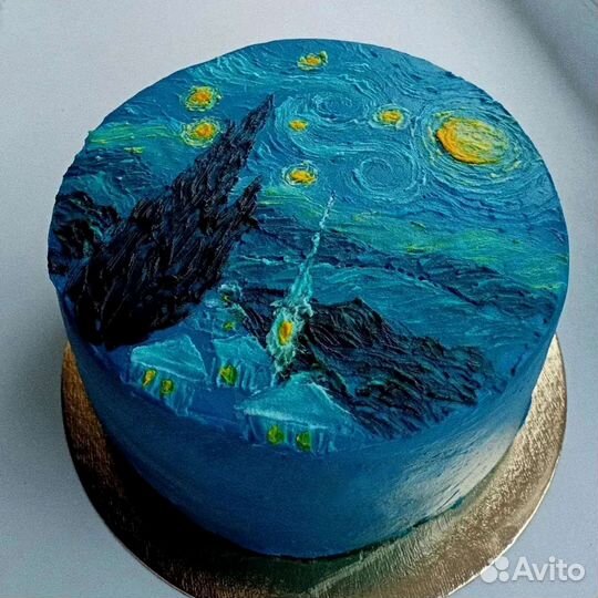 Торты с ручной росписью на заказ