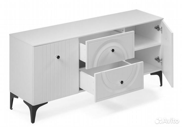 Тв-тумбы Вестра белый шагрень