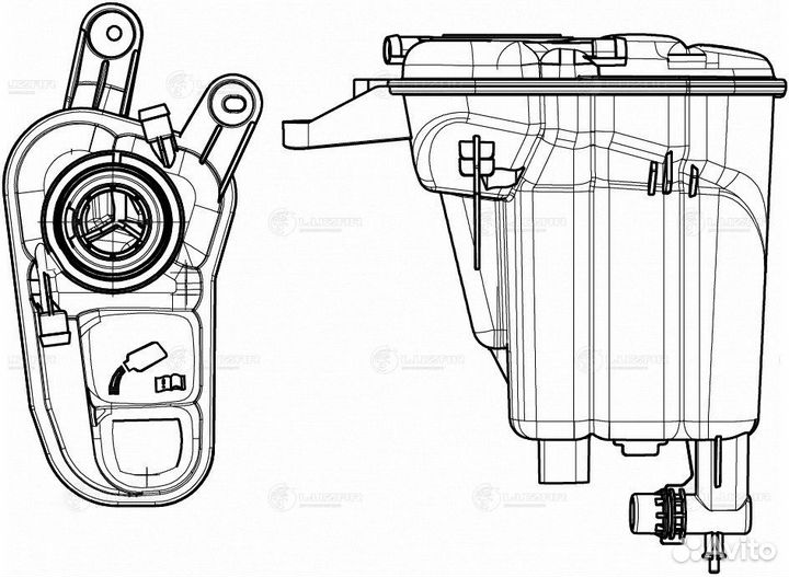 Бачок расширит. охл. жидкости для ам Audi Q5 08-A4