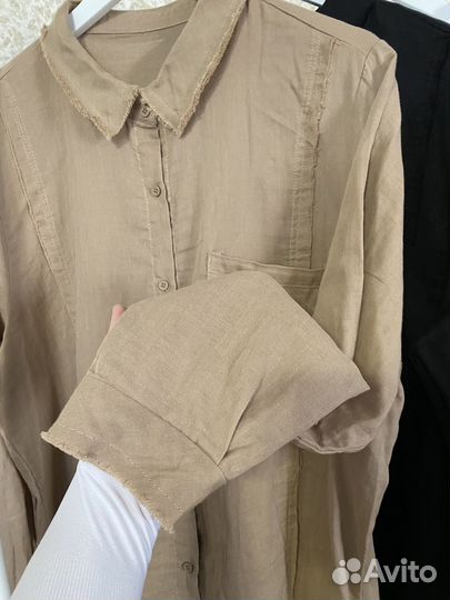 Рубашка женская лен