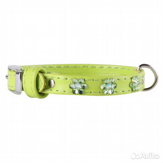 Ошейник waudog Glamour с клей.стразами Цветочек (ш