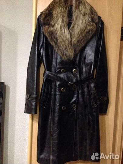 Пальто кожаное. Торг