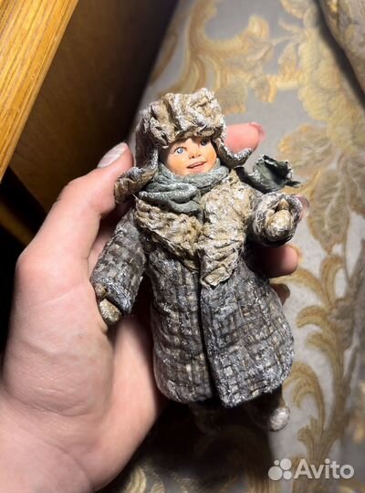 Ватная елочная игрушка