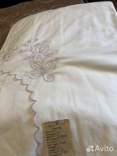 Пододеяльники СССР с вышивкой и ришелье новые