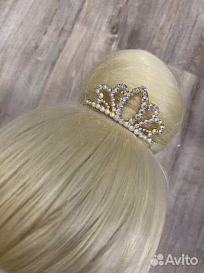 Тика, украшение для пучка, коронка для гимнастки