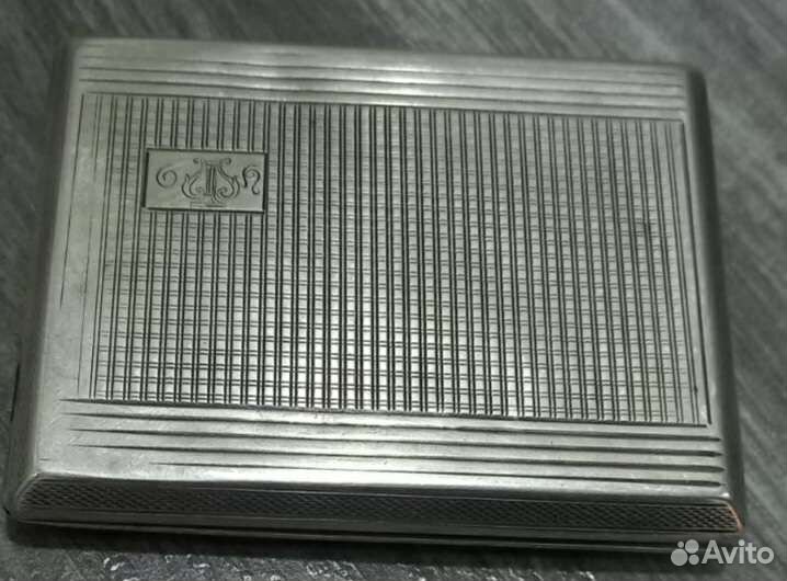 Портсигар серебряный