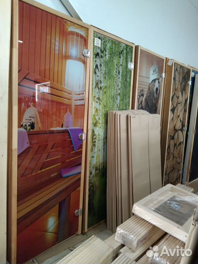 Двери для бани и сауны стеклянные