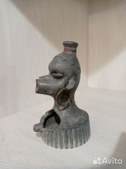 Пепельница африканка металл