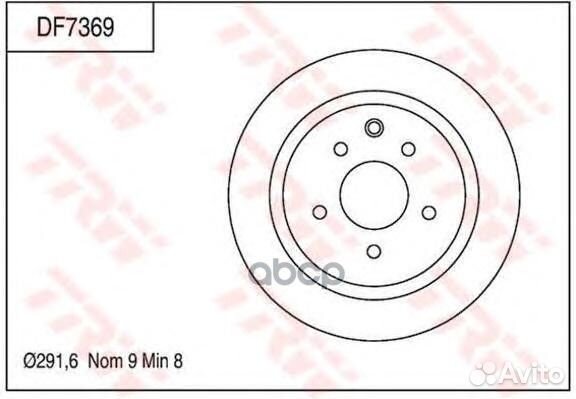 Диск тормозной nissan juke 10/qashqai 07- задн