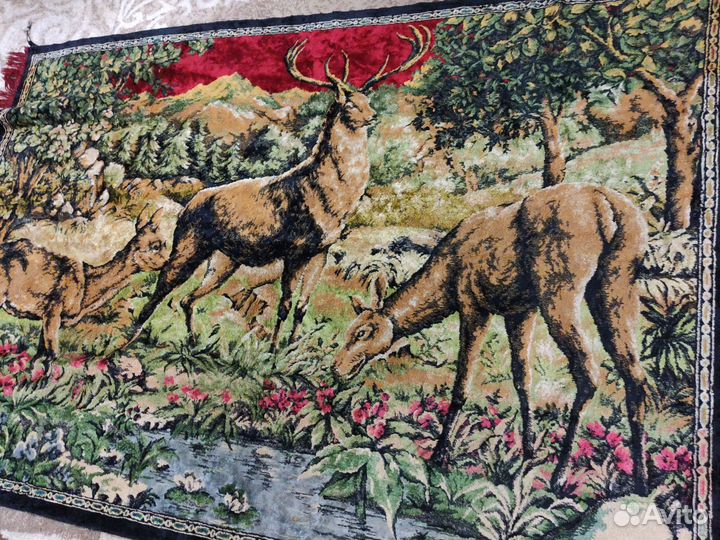 Ковёр СССР Олени винтаж