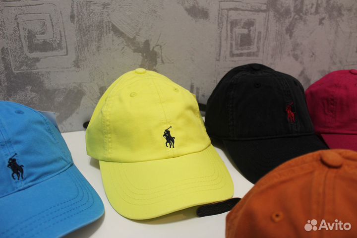 Бейсболка Ralph Lauren Кожаный ремешок Семь Расц