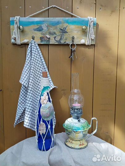 Светильник вешалка подсвечник морская тема