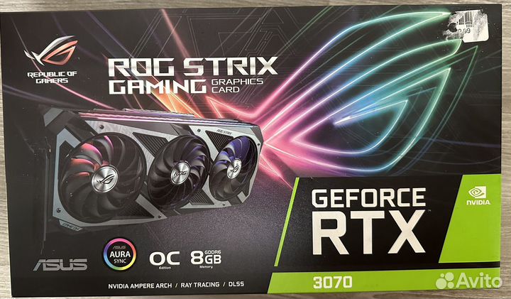 Видеокарта GeForse rtx 3070