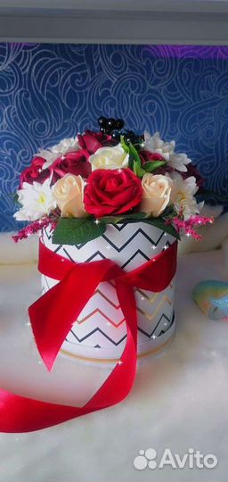 Подарок. Мыльные розы