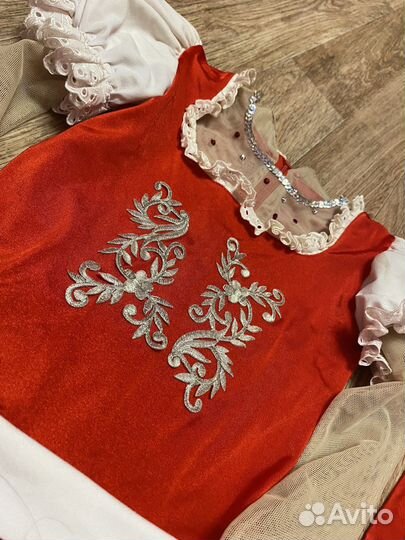 Платье для фигурного катания русско-народное