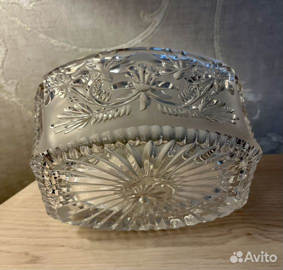 Хрустальная ваза, салатник СССР